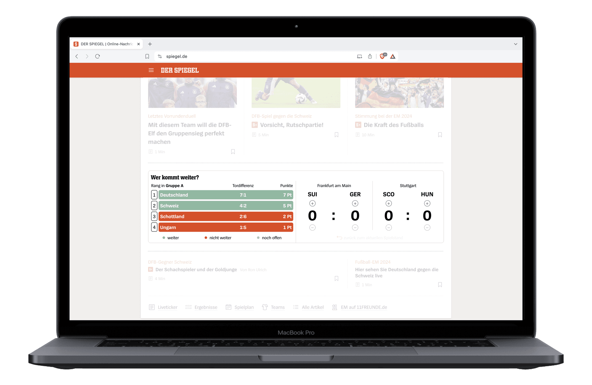 Spiegel Widget EM Mac