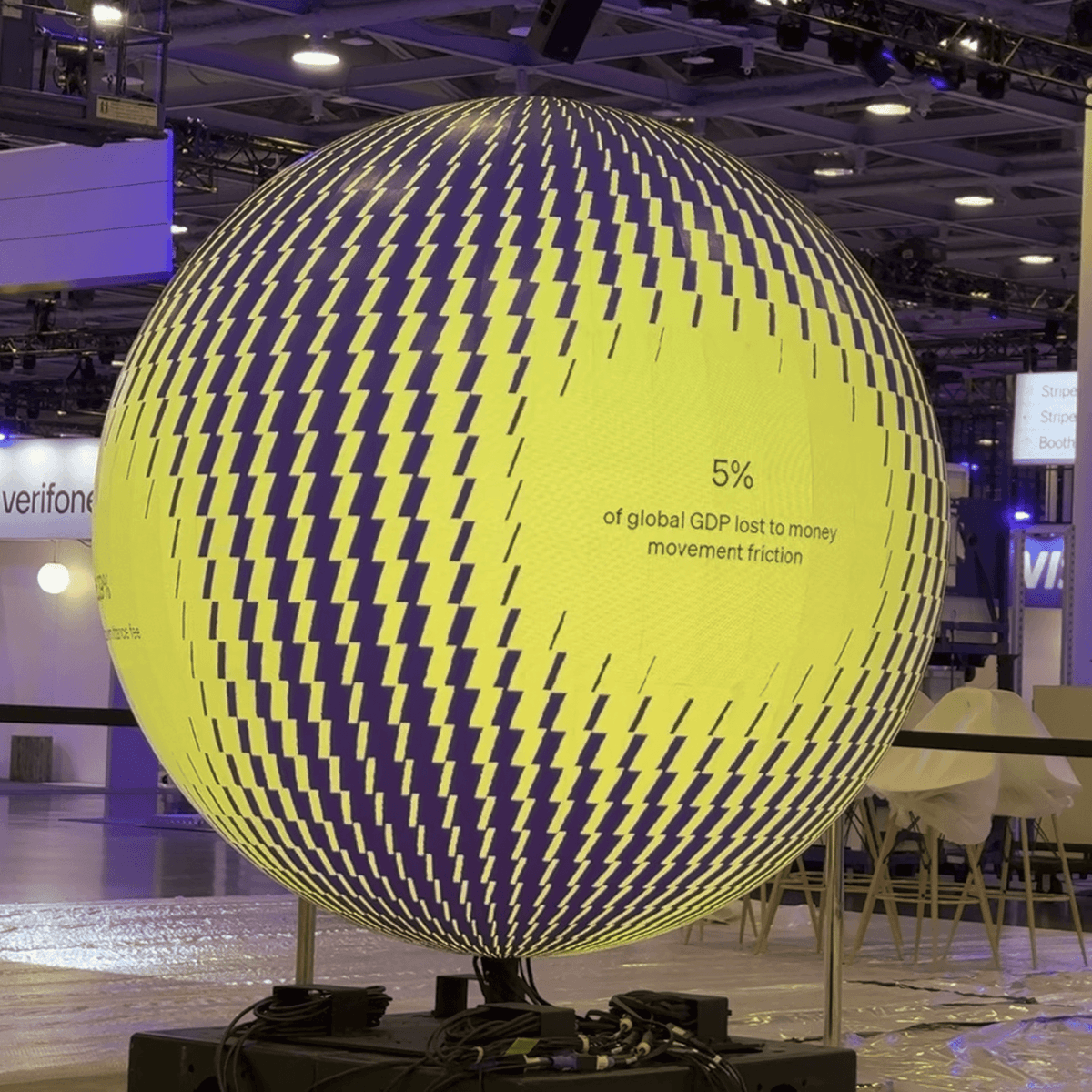 Stripe Sphere Square Still